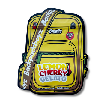 BACKPACKBOYZ White LEMON CHERRY Gelato 3.5g FLOWER BAGS
