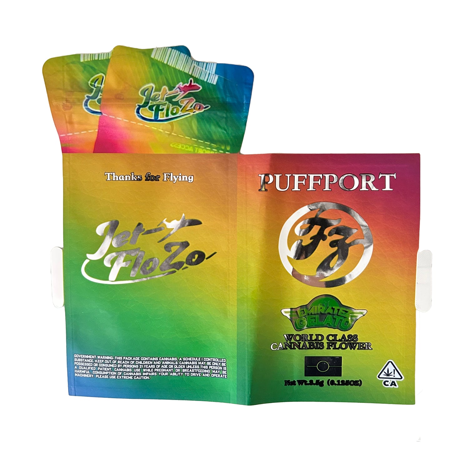 PUFFPORT Cutout 3.5G Mylar Bags