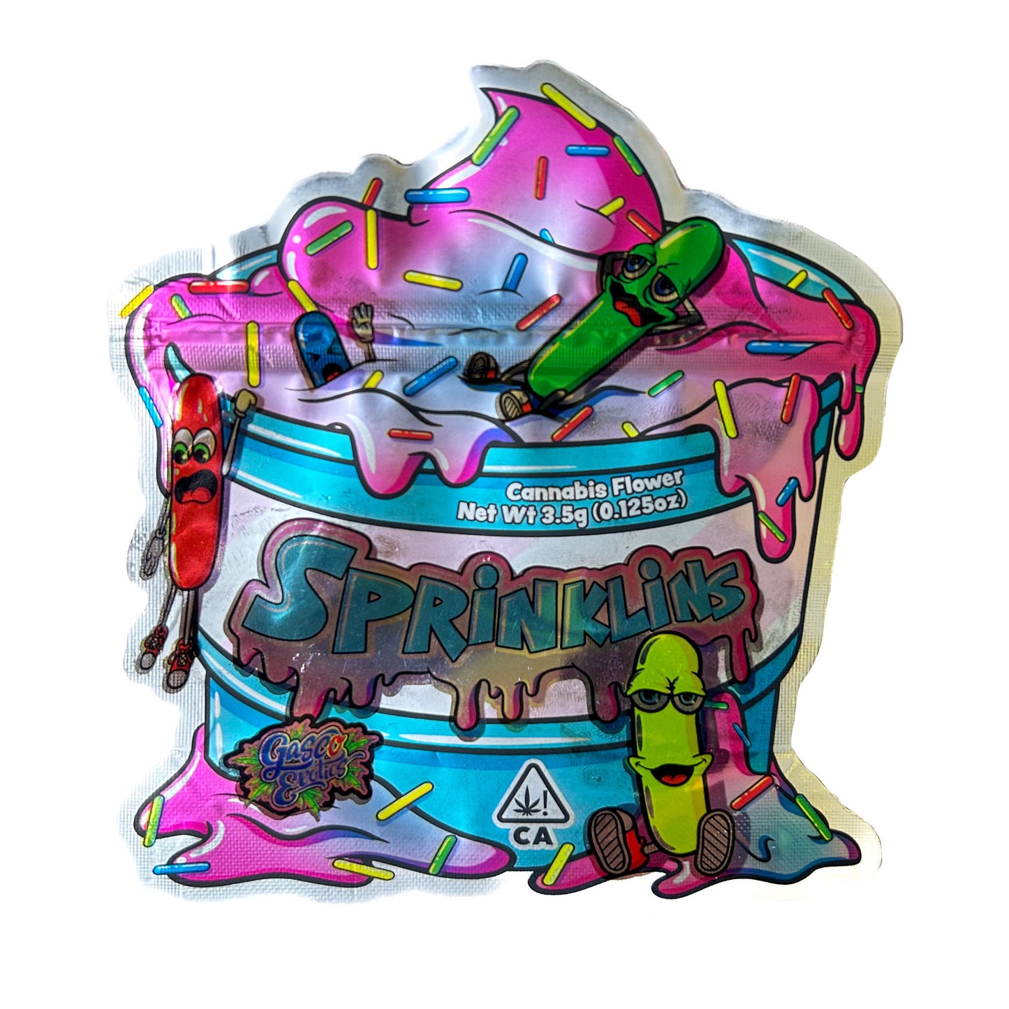 Sprinklins Cutout 3.5G Mylar Bags