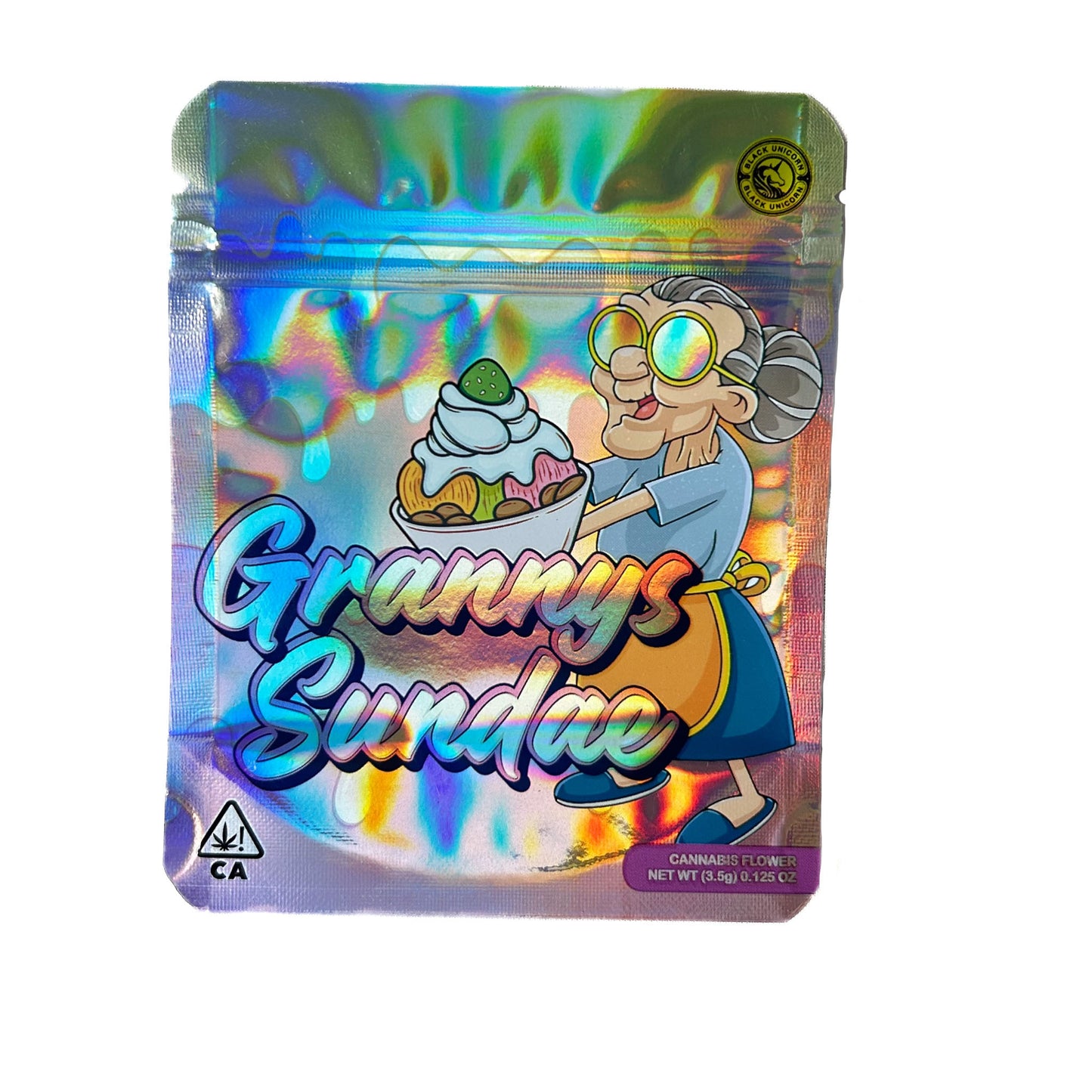 Grannys Sundae 3.5G Mylar Bags