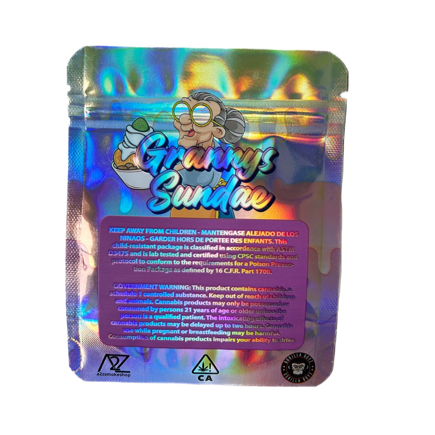 Grannys Sundae 3.5G Mylar Bags