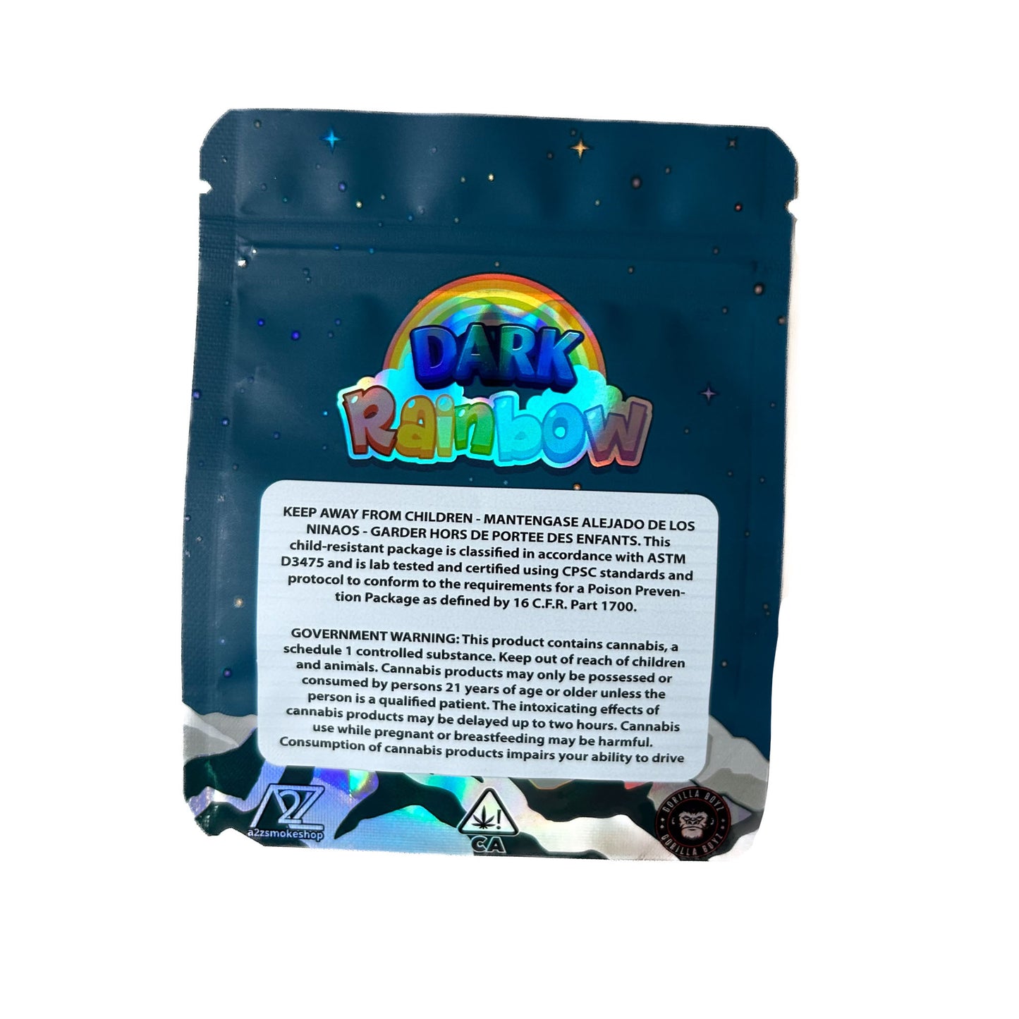 Dark Rainbow 3.5G Mylar Bags