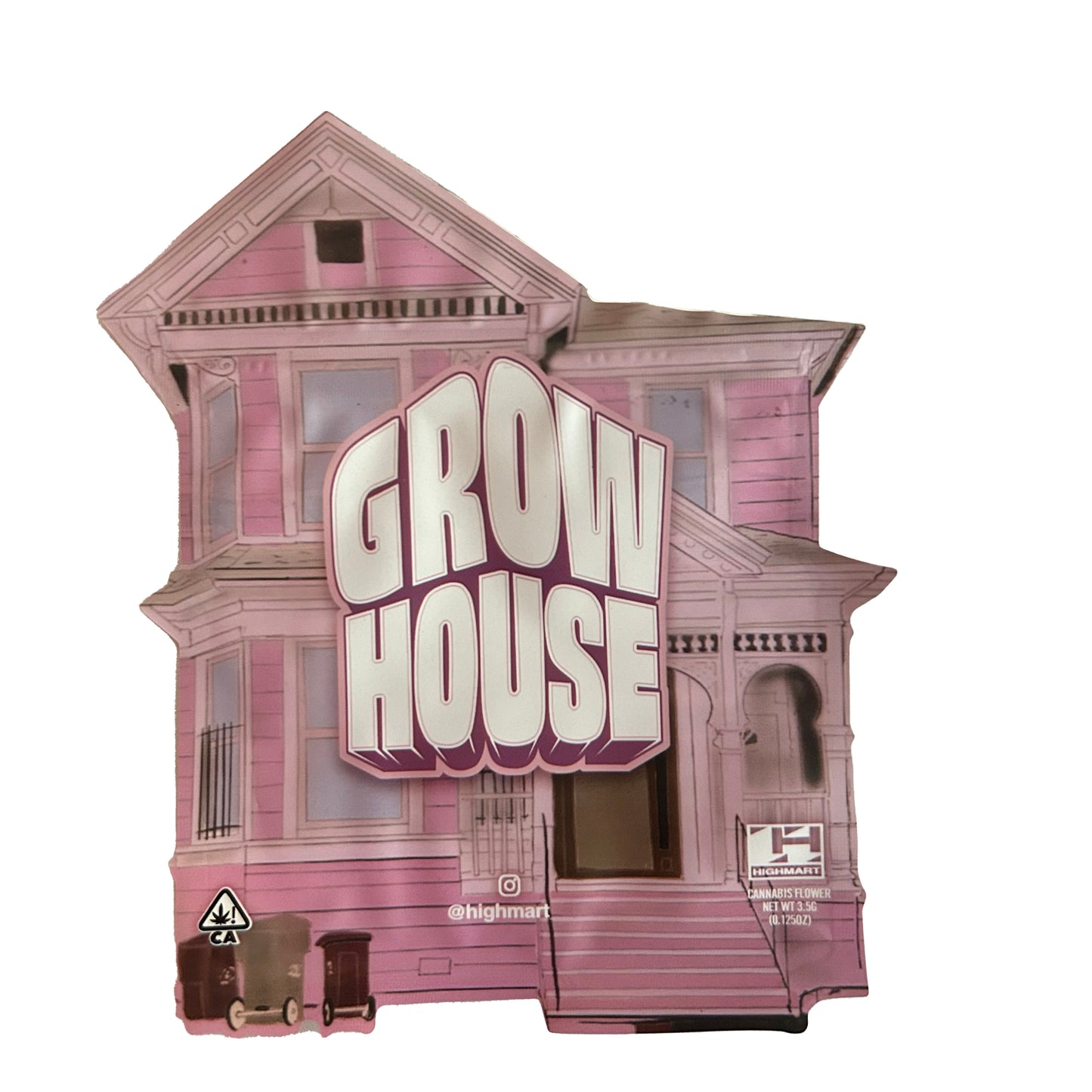 Grow House Cutout 3.5G Mylar Bags