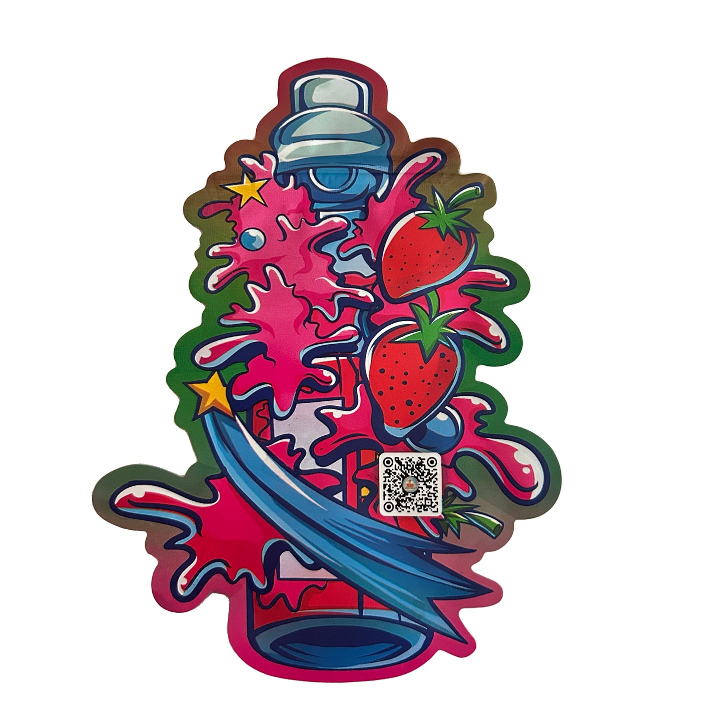 Bomb Popz Ramune Soda cutout 3.5G Mylar Bags