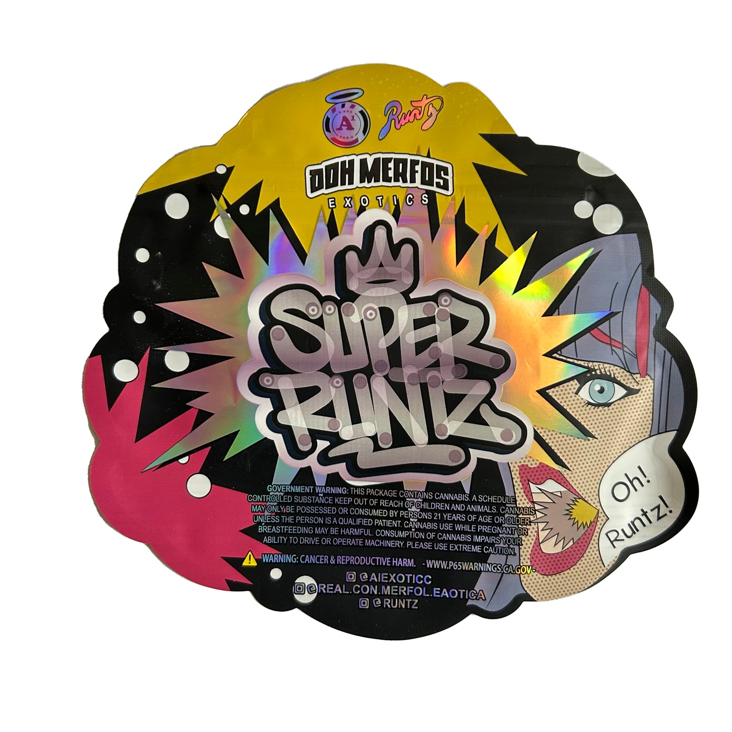 Don Merfos Super Runtz Cutout 3.5G Mylar Bags