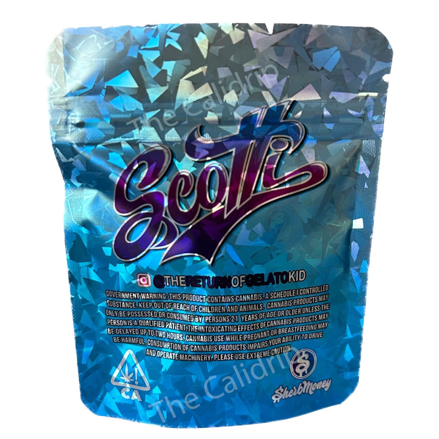 Scotti Sherb Money Diamond 3.5G Mylar Bags