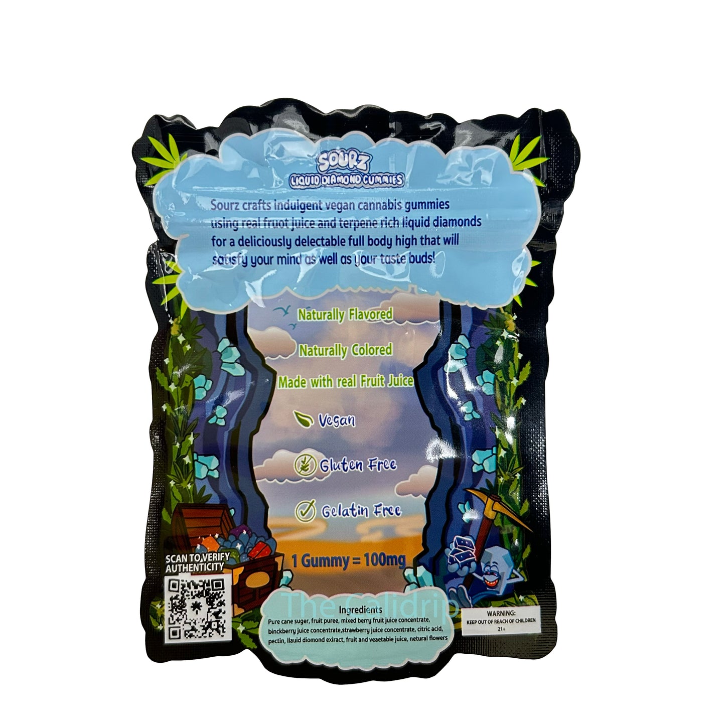 Sourz See Through 3.5G Mylar Bags