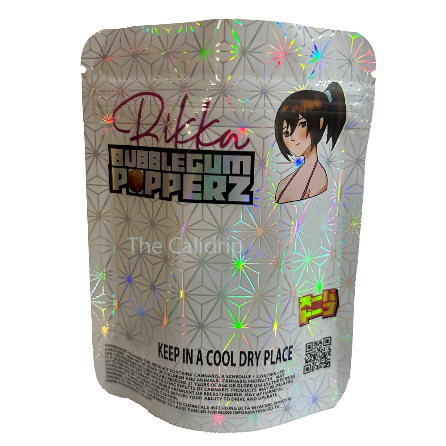 Bubblegum Popperz Holographic 3.5G Mylar Bags