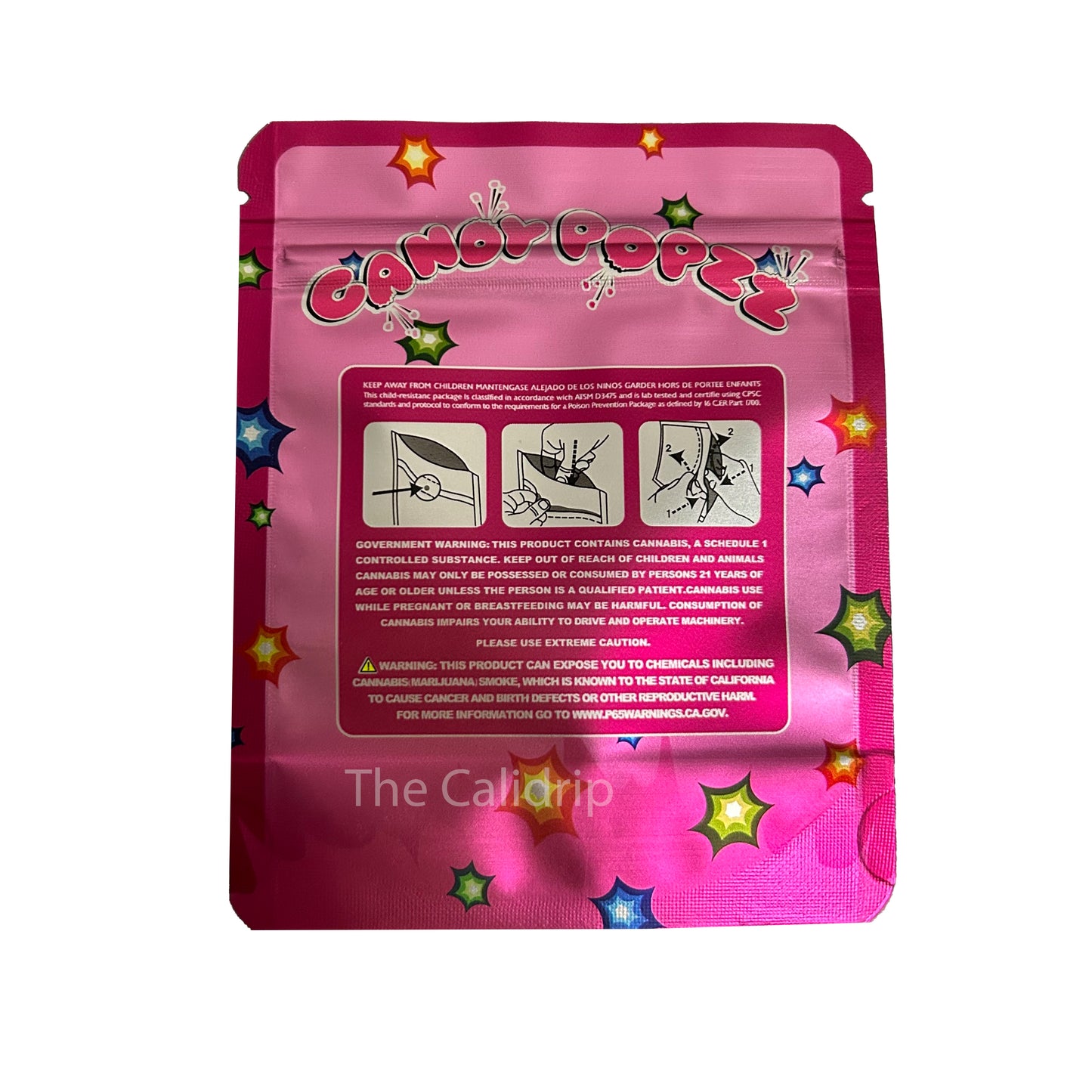 Pink Candy Popz Backpack Boyz 3.5G Mylar Bags