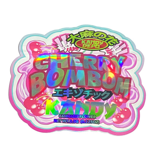 Cherry BOM BOM  Kandy Depo 3.5G Mylar Bags
