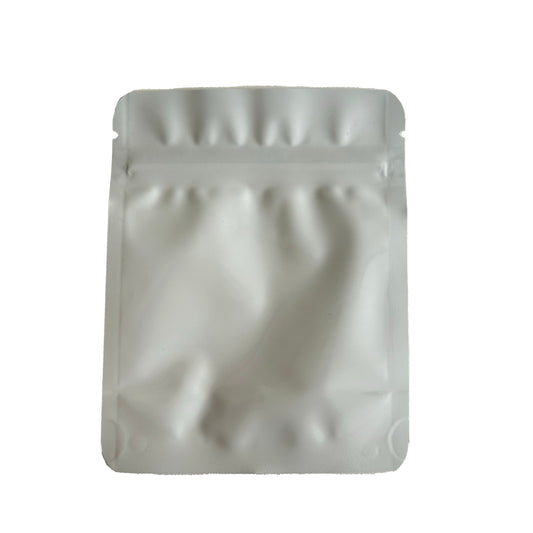 Plain White 3.5G Mylar Bags