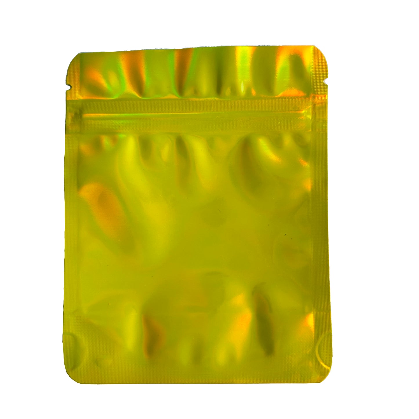 Plain Yellow 3.5G Mylar Bags