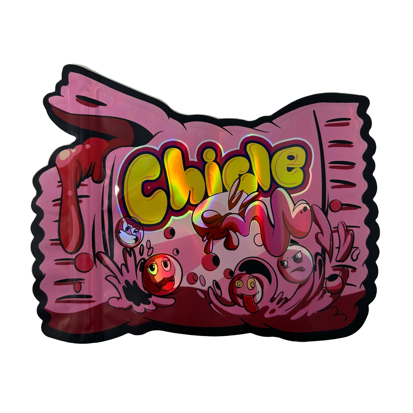 Chicle Cutout 3.5G Mylar Bags