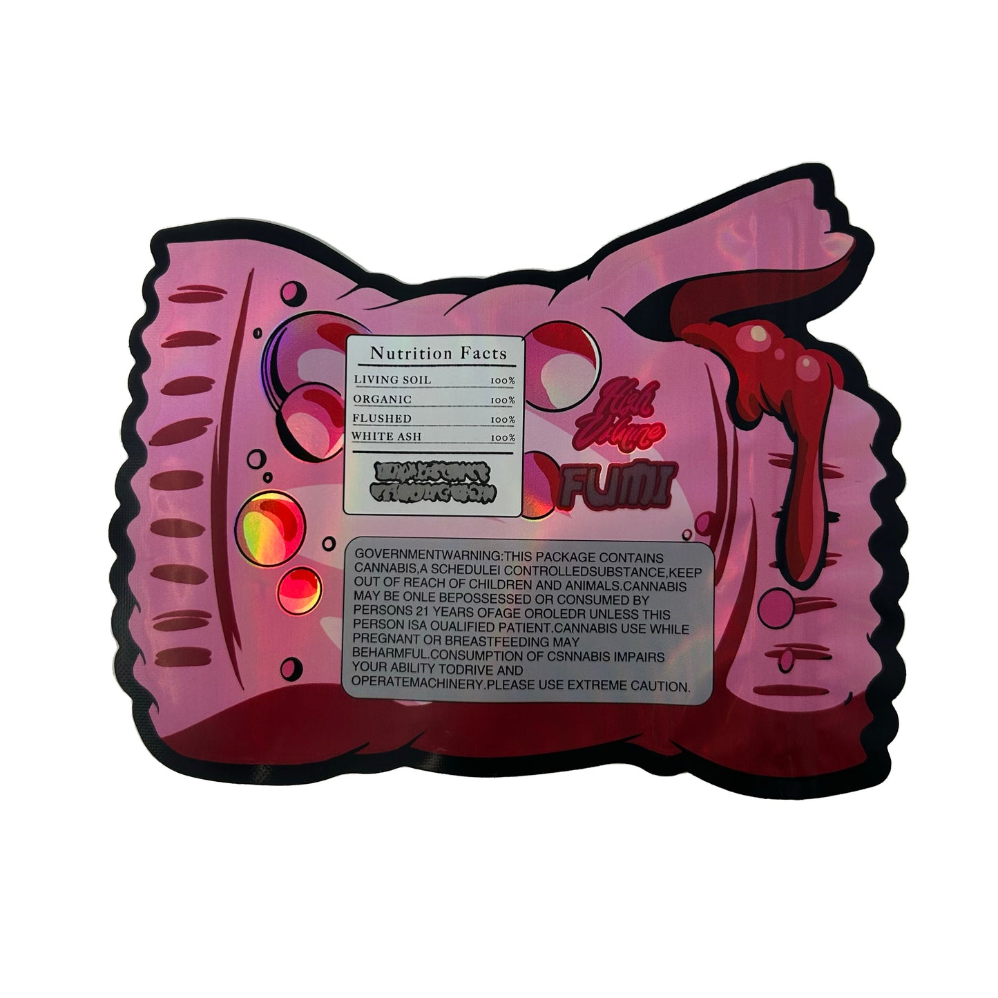 Chicle Cutout 3.5G Mylar Bags