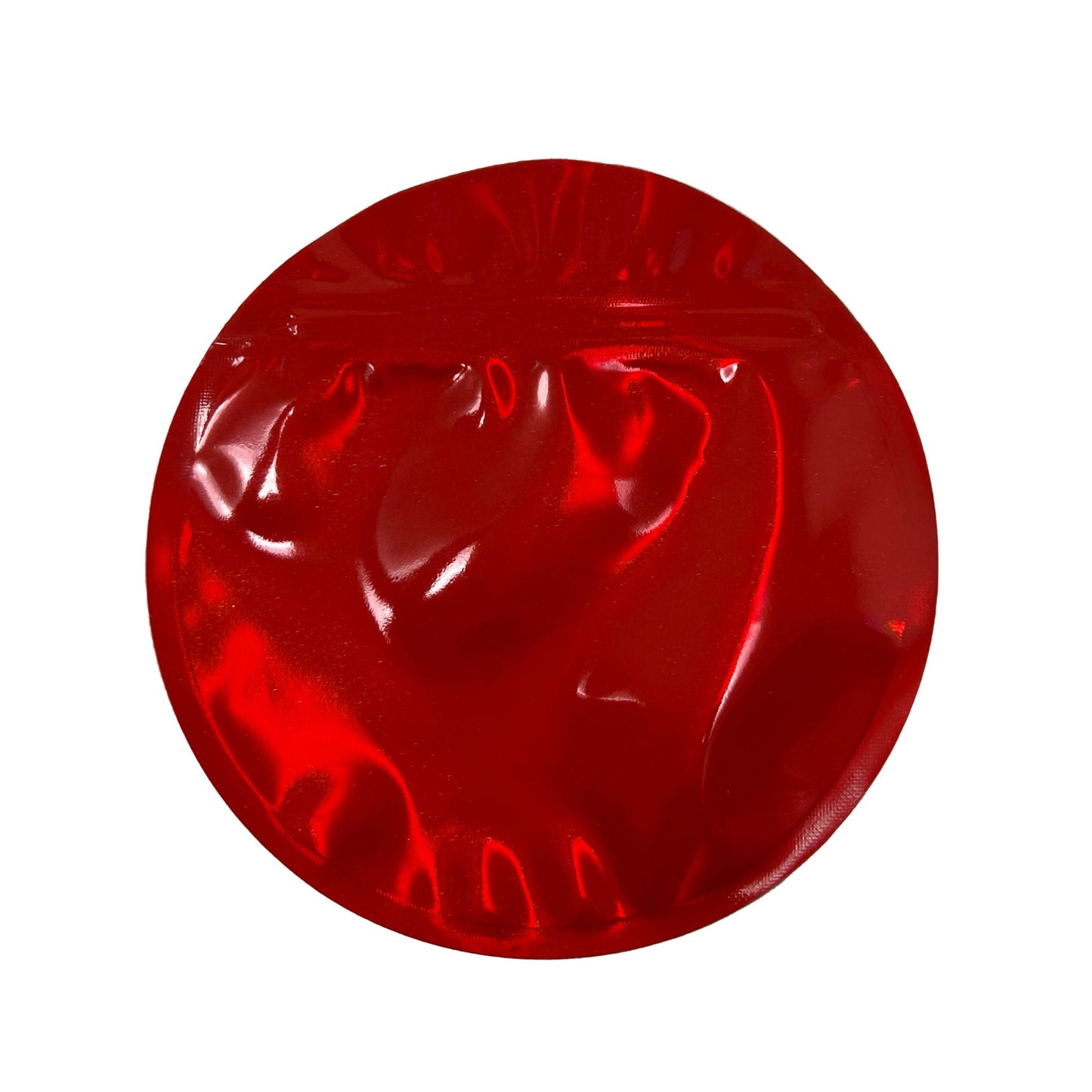 Circle Plain Red 3.5G Mylar Bags