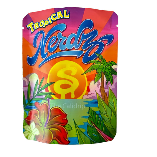 Orange Tropical Nerdz 3.5G Mylar Bags