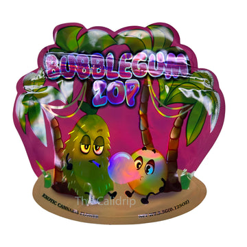 Bubblegum Zop Cutout 3.5G Mylar Bags