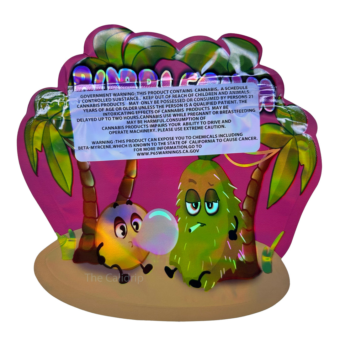 Bubblegum Zop Cutout 3.5G Mylar Bags