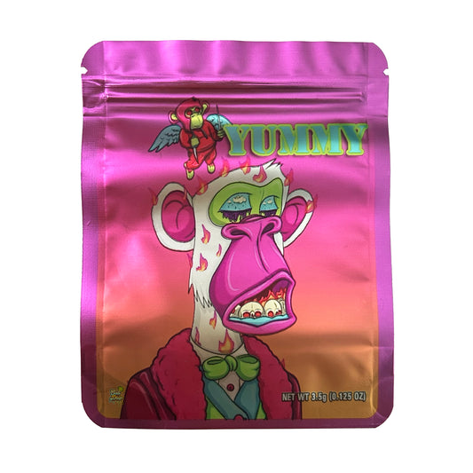 Yummy High Monkey 3.5G Mylar Bags