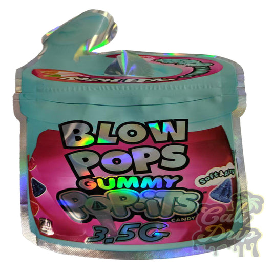 Blow Pops Gummy Popits 3.5G Mylar Bags