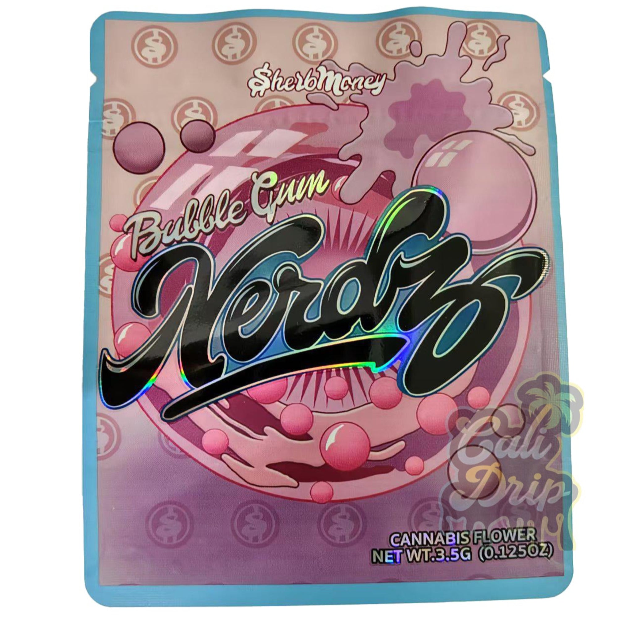 Sherb Money Bubblegum Nerdz 3.5G Mylar Bags