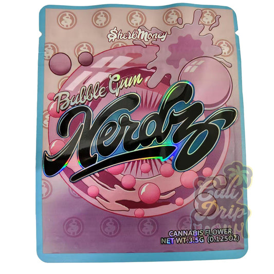 Sherb Money Bubblegum Nerdz 3.5G Mylar Bags