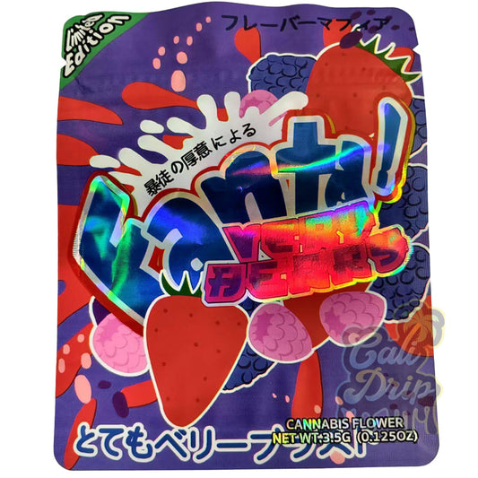Very Berry Fanta Holographic 3.5G Mylar Bags