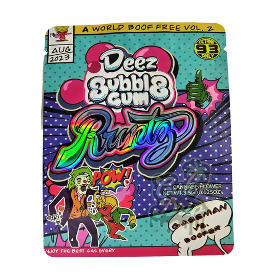 Deez Bubblegum Runtz 3.5G Mylar Bags