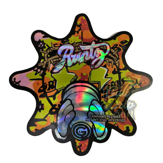 Star Runtz Cutout 3.5G Mylar Bags
