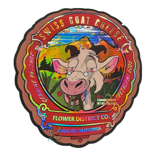Swiss Goat Cheese FLower district 3.5G Mylar Bags