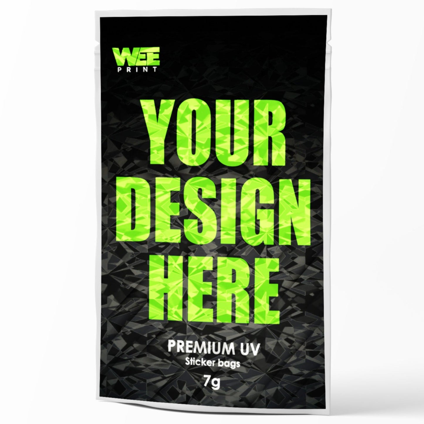 CUSTOM UV STICKER MYLAR BAGS