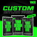 CUSTOM UV STICKER MYLAR BAGS