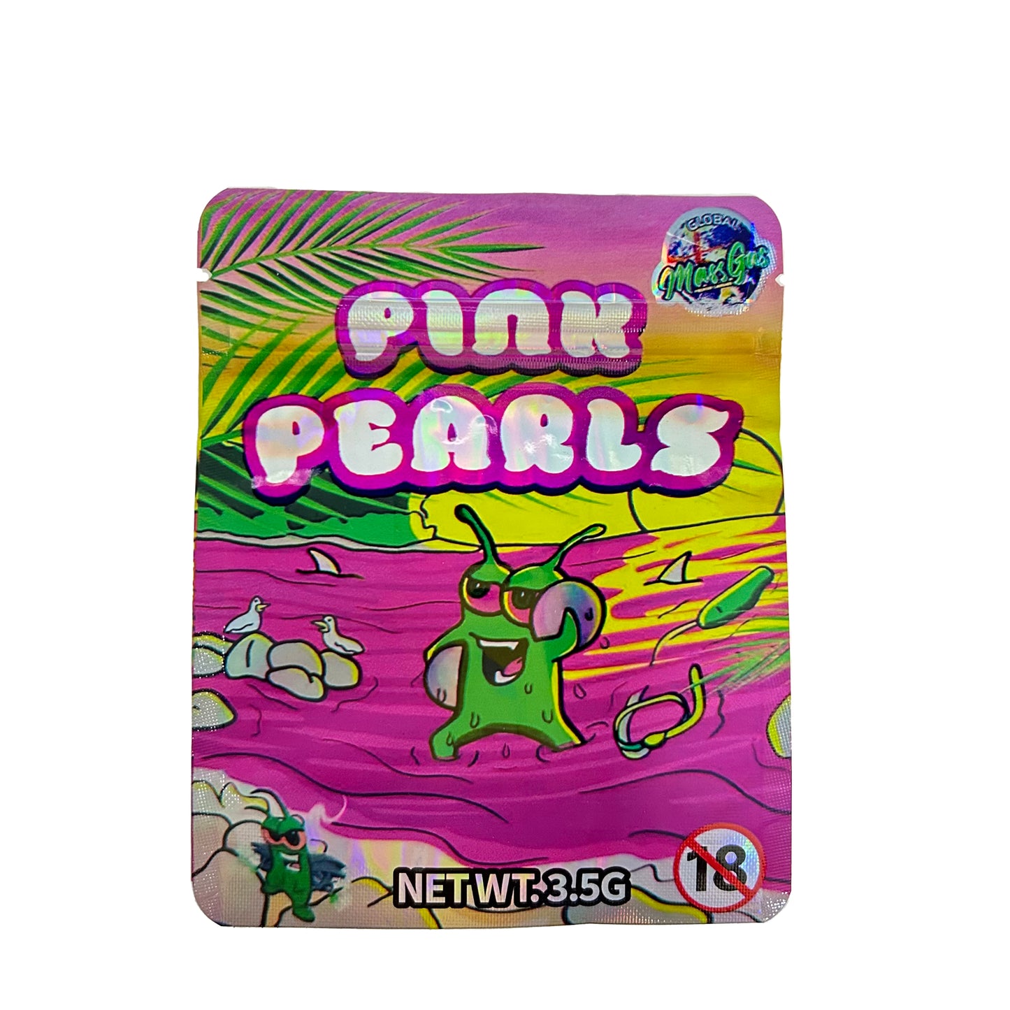 Pink Pearls 3.5G Mylar Bags
