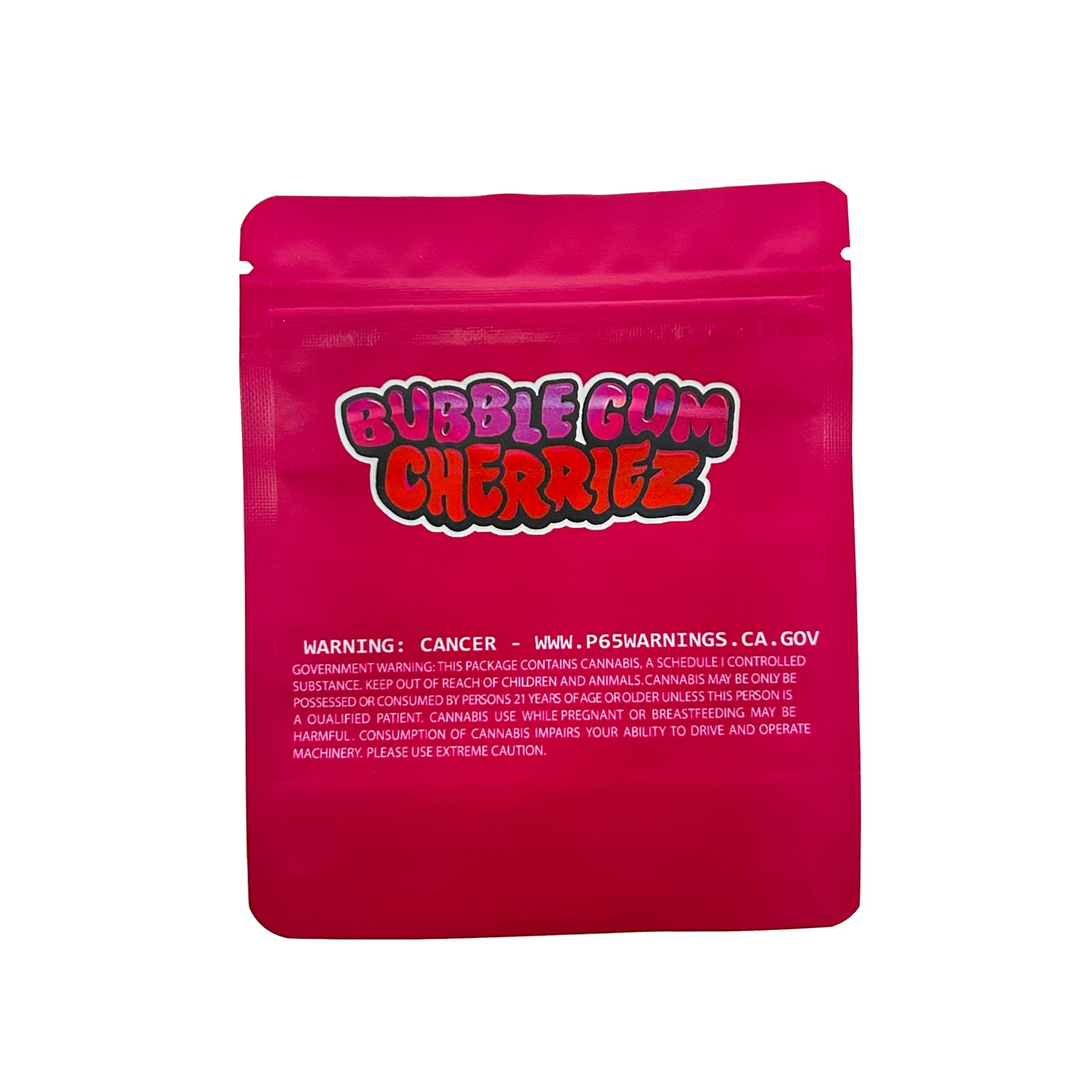 Bubble Gum Cherriez 3.5G Mylar Bags
