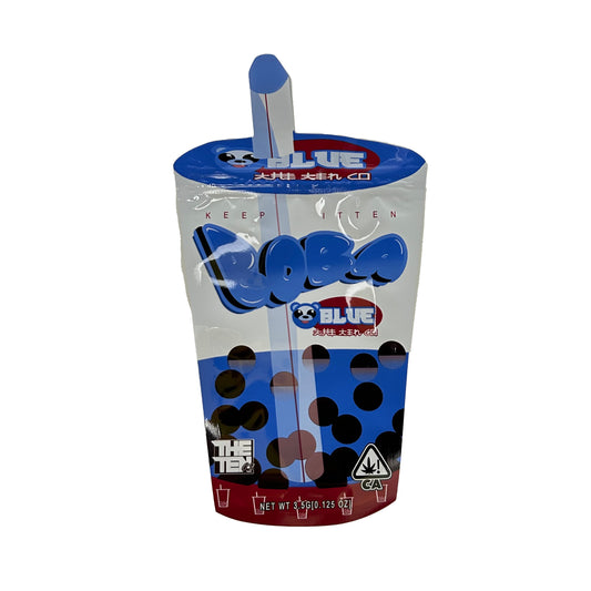 Boba Blue Cutout 3.5G Mylar Bags