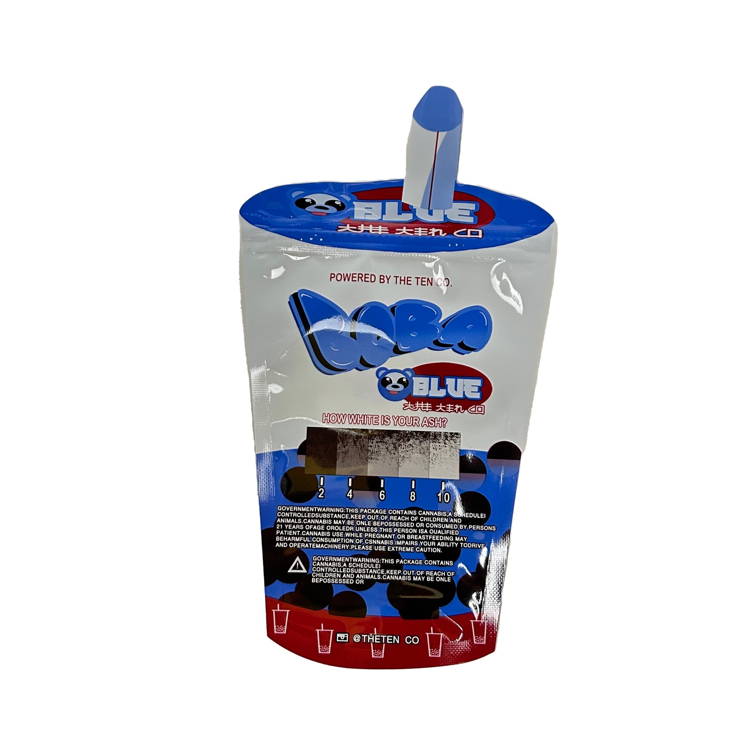 Boba Blue Cutout 3.5G Mylar Bags