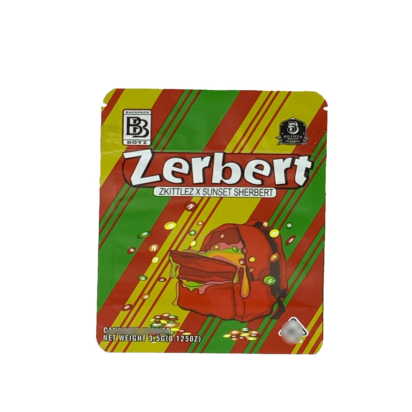 Zerbert BackPack Boyz 3.5G Mylar Bags