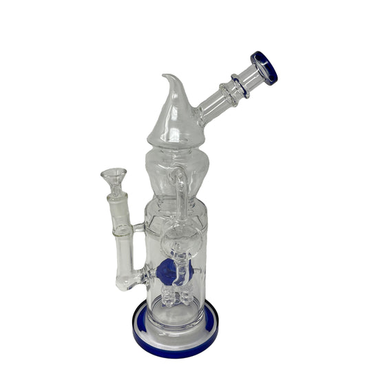 Large Glass Triangular Head Bong