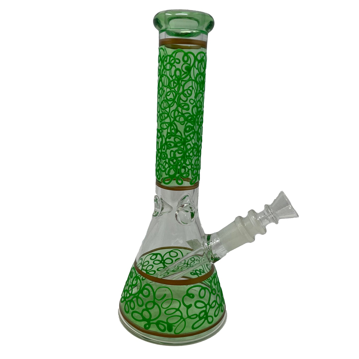 Small Glass Glow in the Dark Colored Bong