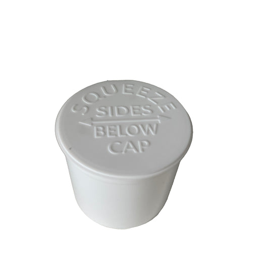 90 DR Pop Top Vials White