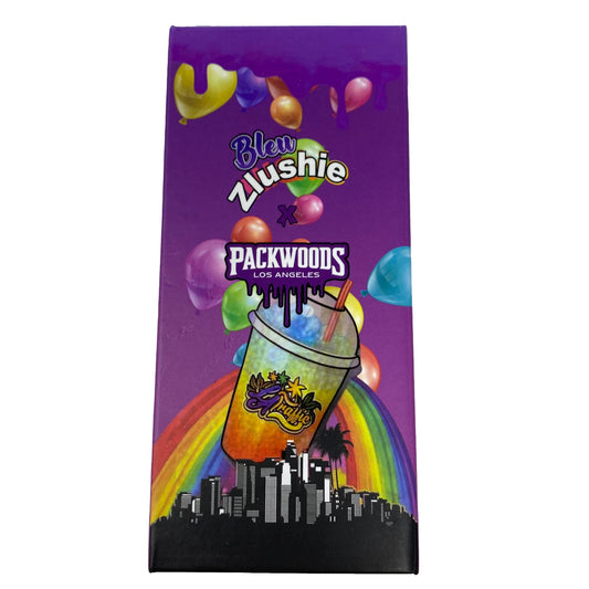 Blue Zlushie Packwood Pre-roll Tube Packaging
