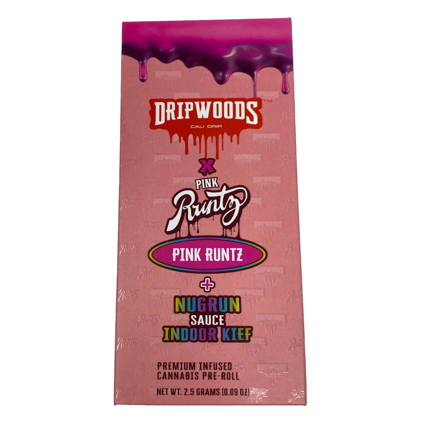 DripWoods X Pink Runtz Pre-roll Tube Packaging