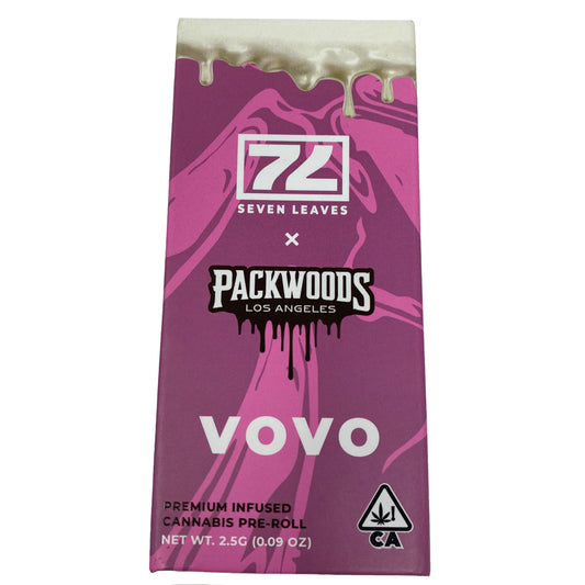 7 Leaves X PackWoods VOVO Pre-roll Tube Packaging