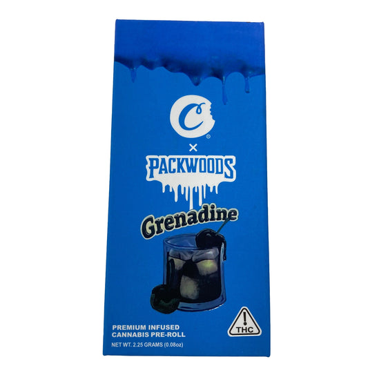 Cookies X Packwoods Grenadine Pre-roll Tube Packaging