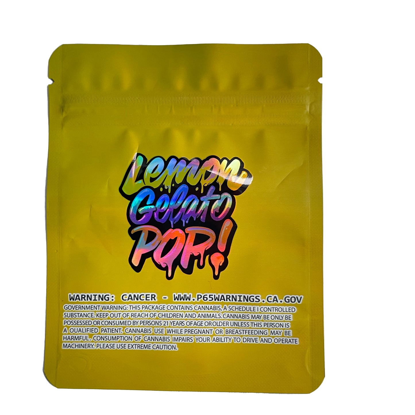 Lemon Gelato Pop! 3.5G Mylar Bags