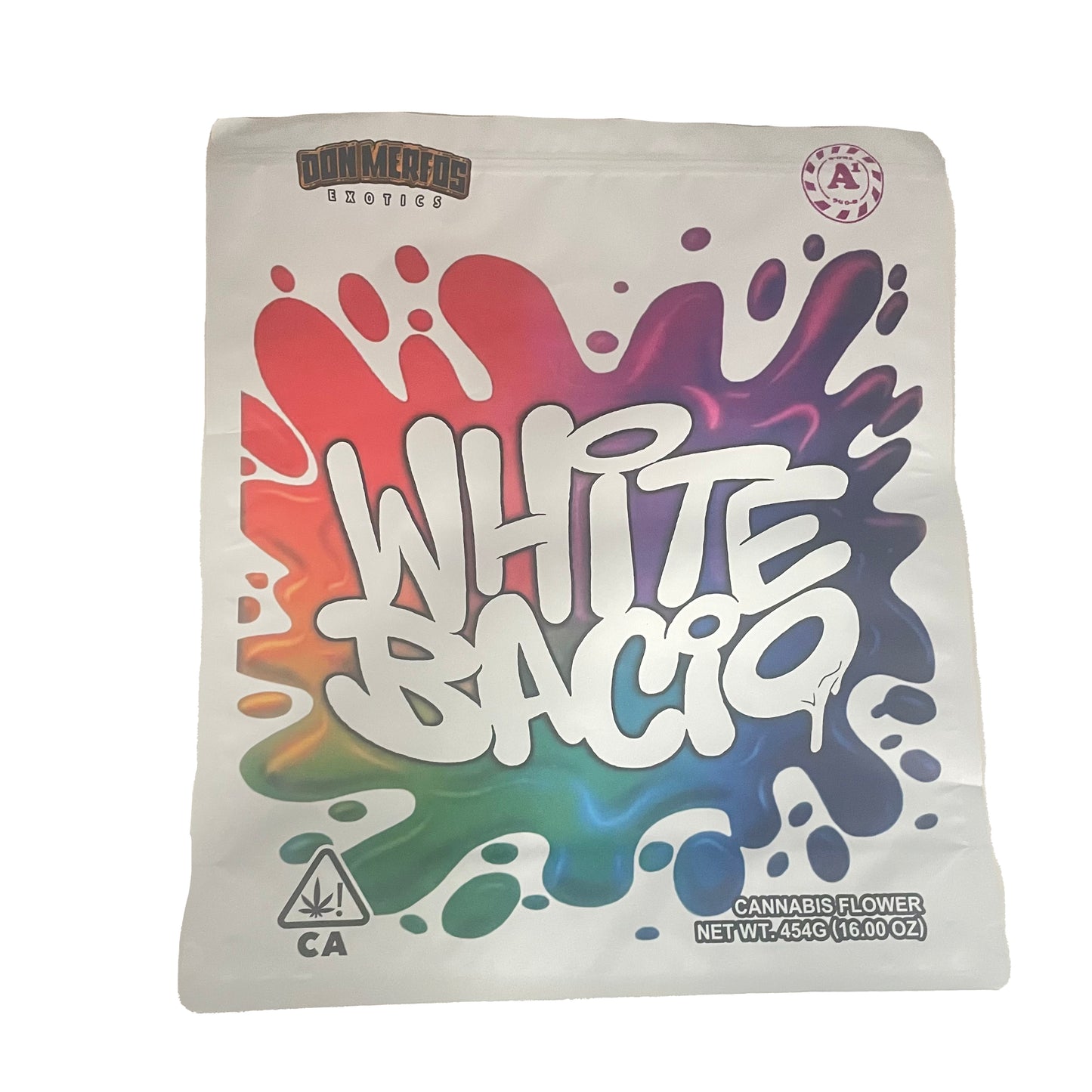 White Bacio POUND Mylar Bags