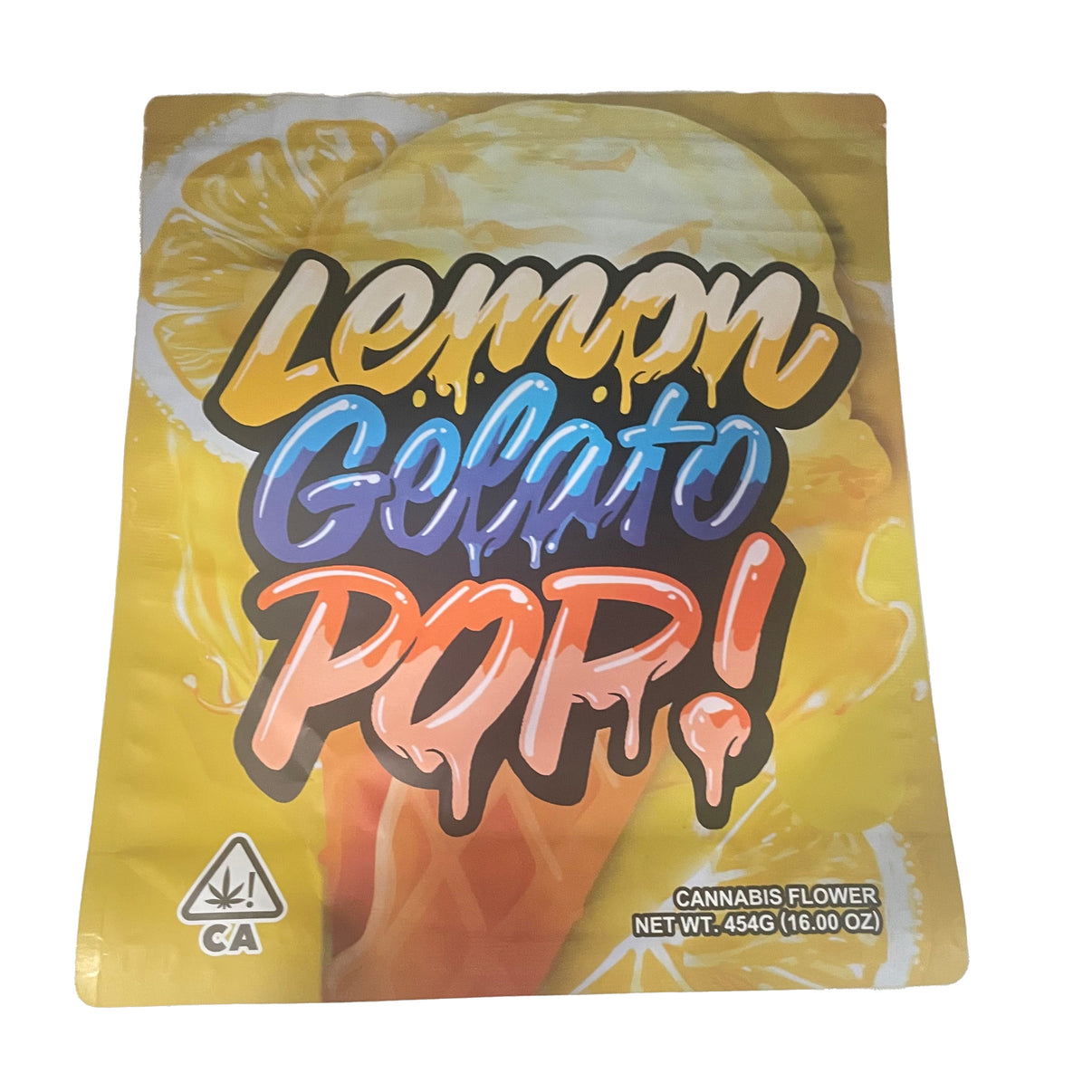 Lemon Gelato Pop POUND Mylar Bags TheCaliDrip