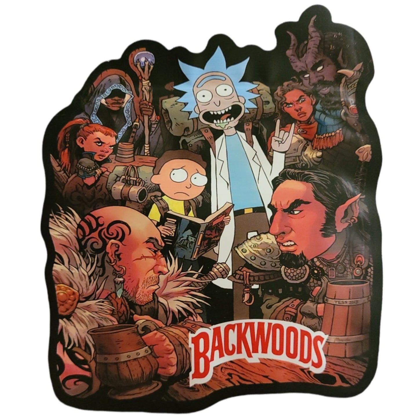 Backwoods Rick & Morty Black Backpack